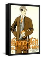 Knapp Felt, Magazine Advertisement, USA, 1910-null-Framed Stretched Canvas