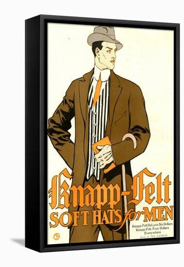 Knapp Felt, Magazine Advertisement, USA, 1910-null-Framed Stretched Canvas