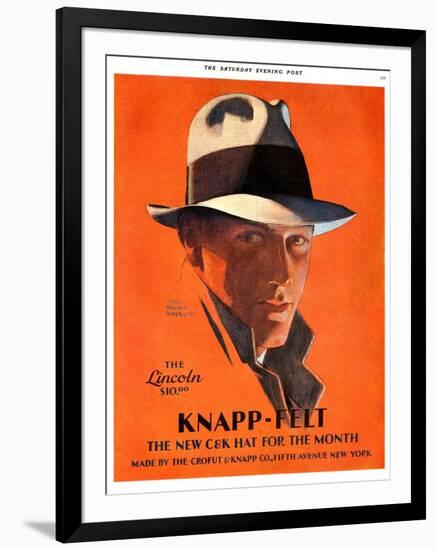 Knapp-Felt, Magazine Advertisement, USA, 1920-null-Framed Giclee Print