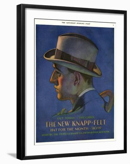 Knapp-Felt, Magazine Advertisement, USA, 1920-null-Framed Giclee Print