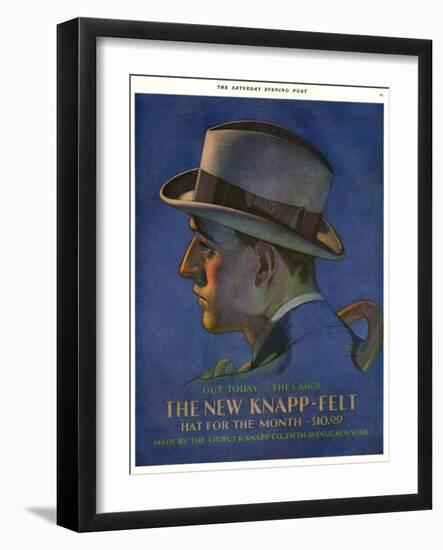 Knapp-Felt, Magazine Advertisement, USA, 1920-null-Framed Giclee Print