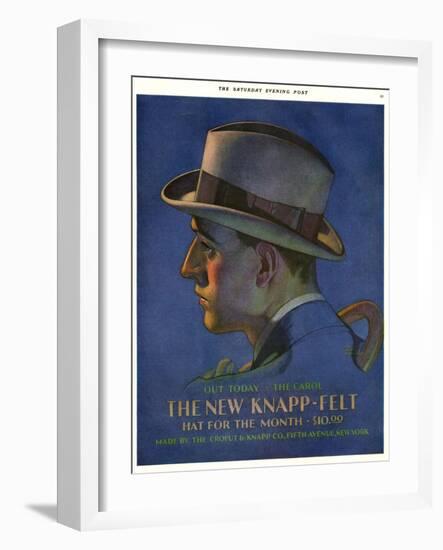 Knapp-Felt, Magazine Advertisement, USA, 1920-null-Framed Giclee Print