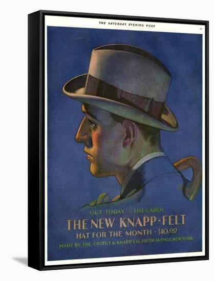 Knapp-Felt, Magazine Advertisement, USA, 1920-null-Framed Stretched Canvas