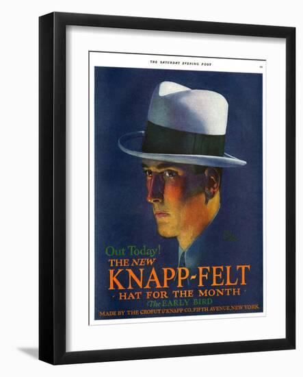 Knapp-Felt, Magazine Advertisement, USA, 1920-null-Framed Giclee Print