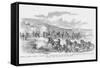 Knapp's Battery at the Battle of Cedar Mountain-Frank Leslie-Framed Stretched Canvas