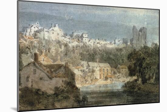 Knaresborough Castle, Yorkshire-J. M. W. Turner-Mounted Giclee Print