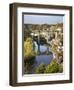 Knaresborough Viaduct and River Nidd in Autumn, North Yorkshire, Yorkshire, England, United Kingdom-Mark Sunderland-Framed Photographic Print