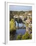 Knaresborough Viaduct and River Nidd in Autumn, North Yorkshire, Yorkshire, England, United Kingdom-Mark Sunderland-Framed Photographic Print