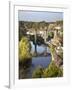 Knaresborough Viaduct and River Nidd in Autumn, North Yorkshire, Yorkshire, England, United Kingdom-Mark Sunderland-Framed Photographic Print