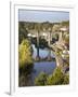 Knaresborough Viaduct and River Nidd in Autumn, North Yorkshire, Yorkshire, England, United Kingdom-Mark Sunderland-Framed Photographic Print