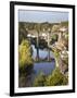 Knaresborough Viaduct and River Nidd in Autumn, North Yorkshire, Yorkshire, England, United Kingdom-Mark Sunderland-Framed Photographic Print