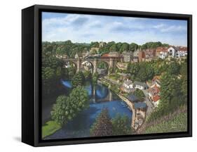 Knaresborough Yorkshire-Richard Harpum-Framed Stretched Canvas