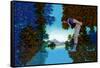 Knave and Frog-Maxfield Parrish-Framed Stretched Canvas