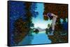Knave and Frog-Maxfield Parrish-Framed Stretched Canvas
