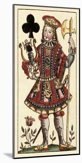 Knave of Clubs (Bauern Hochzeit Deck)-Andreas Benedictus Gobl-Mounted Art Print