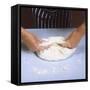 Kneading Bread Dough-null-Framed Stretched Canvas