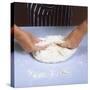 Kneading Bread Dough-null-Stretched Canvas