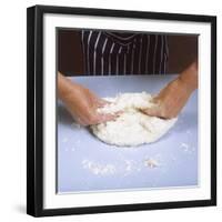 Kneading Bread Dough-null-Framed Photographic Print