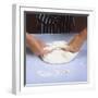 Kneading Bread Dough-null-Framed Photographic Print