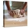 Kneading Dough-Bodo A^ Schieren-Stretched Canvas
