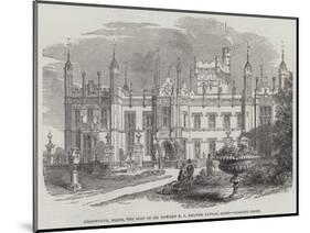Knebworth, Herts, the Seat of Sir Edward E L Bulwer Lytton, Baronet, Garden Front-null-Mounted Giclee Print