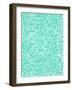 Knee Deep in Turquoise Ink-Cat Coquillette-Framed Giclee Print