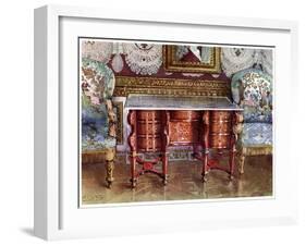 Kneehole Writing Table and Gilt Fauteuils, 1910-Edwin Foley-Framed Giclee Print