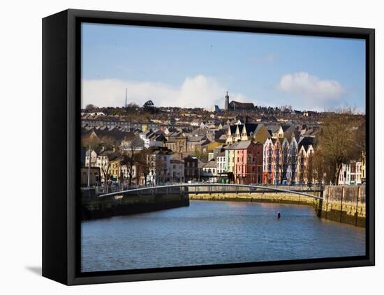 Kneeling Canoe, River Lee, Cork City, Ireland-null-Framed Stretched Canvas