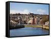 Kneeling Canoe, River Lee, Cork City, Ireland-null-Framed Stretched Canvas