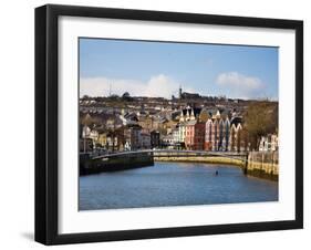 Kneeling Canoe, River Lee, Cork City, Ireland-null-Framed Photographic Print
