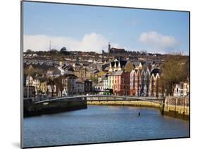 Kneeling Canoe, River Lee, Cork City, Ireland-null-Mounted Photographic Print