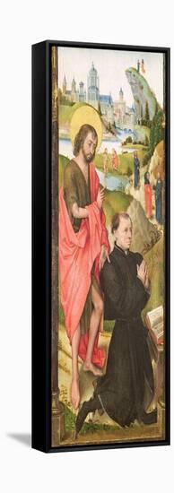 Kneeling Donor with Saint John the Baptist, C.1470-Vrancke van der Stockt-Framed Stretched Canvas
