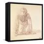 Kneeling Figure of a Woman-Edward Burne-Jones-Framed Stretched Canvas