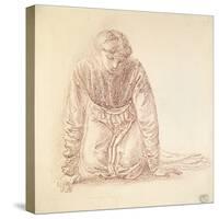 Kneeling Figure of a Woman-Edward Burne-Jones-Stretched Canvas