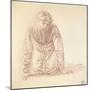 Kneeling Figure of a Woman-Edward Burne-Jones-Mounted Giclee Print