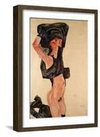 Kneeling Girl, Kniedes Maedchen, 1910-Egon Schiele-Framed Giclee Print