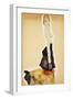 Kneeling Girl with Spanish Skirt-Egon Schiele-Framed Giclee Print