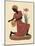 Kneeling Left Weaving Basket - Orange Dress-Judy Mastrangelo-Mounted Giclee Print