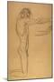 Kneeling Male Nude-Gustav Klimt-Mounted Giclee Print