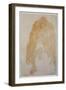 Kneeling Man (Watercolour, 19Th Century)-Auguste Rodin-Framed Giclee Print