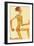 Kneeling Naked Man, in Profile to the Right-Egon Schiele-Framed Giclee Print