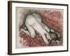 Kneeling Nude Woman, C.1889-95-Edgar Degas-Framed Giclee Print