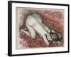 Kneeling Nude Woman, C.1889-95-Edgar Degas-Framed Giclee Print