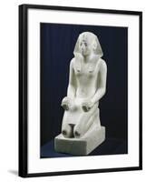 Kneeling Statue of Tuthmosis III in an Offering Position from Karnak-null-Framed Giclee Print