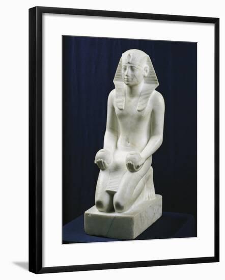 Kneeling Statue of Tuthmosis III in an Offering Position from Karnak-null-Framed Giclee Print