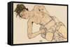 Kneider Weiblicher Halbakt, 1917-Egon Schiele-Framed Stretched Canvas