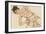 Kneider Weiblicher Halbakt, 1917-Egon Schiele-Framed Giclee Print