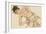 Kneider Weiblicher Halbakt, 1917-Egon Schiele-Framed Giclee Print