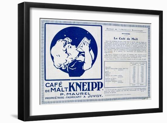 Kneipp Café De Malt, Advertisment, 1915-null-Framed Giclee Print