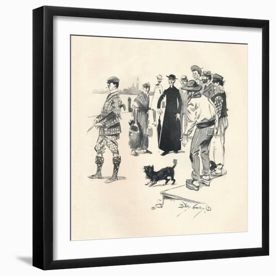 Knickerbockers in Venice', 1893, (1894)-Dudley Hardy-Framed Giclee Print